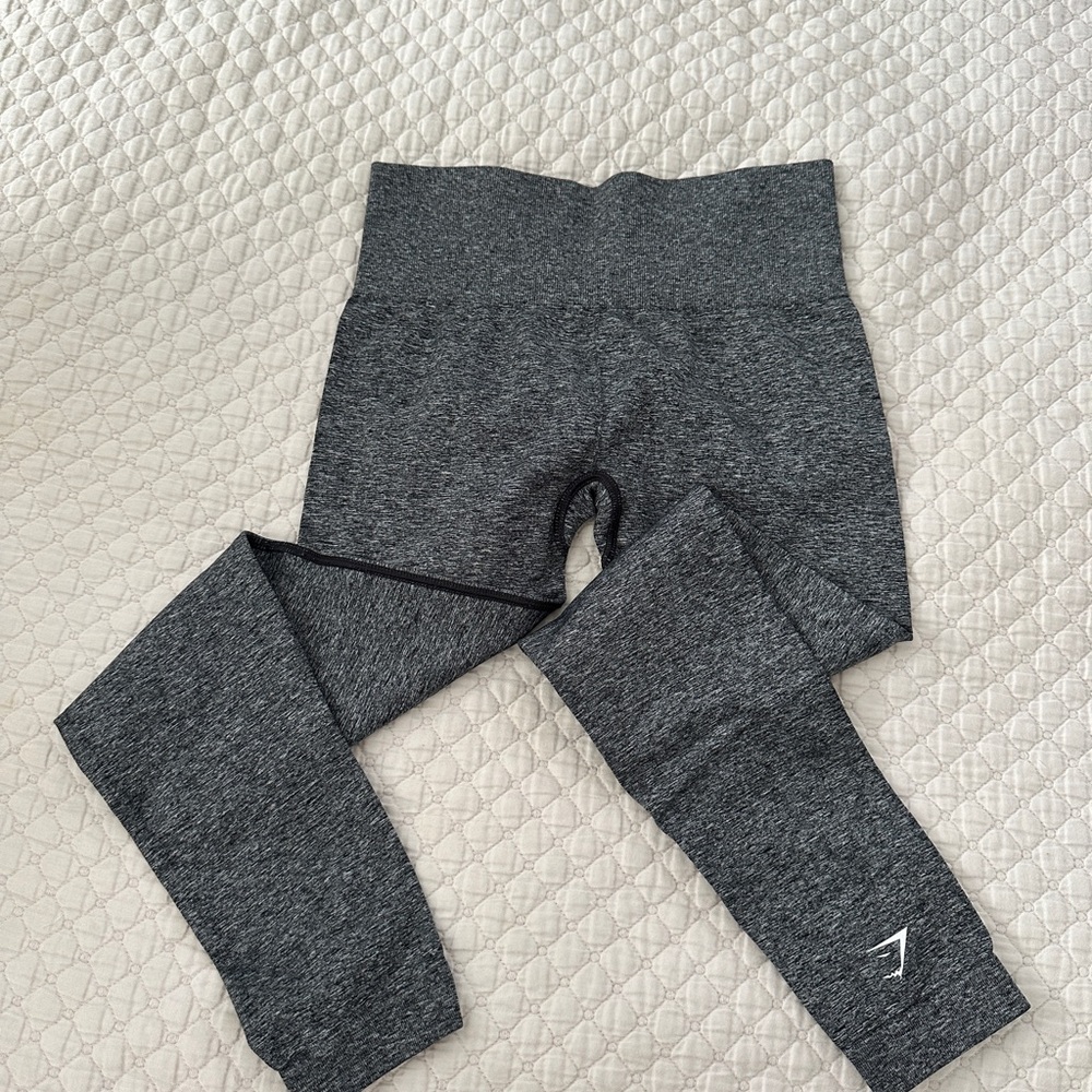 Gymshark Seamless Leggings, Charcoal, Size Small